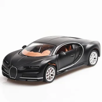 1/36 Skala Bugatti Chiron Legering Bil Legetøj Trække sig Tilbage sportsvogn Model Diecasts Miniature Køretøjer Legetøj for Børn Gave