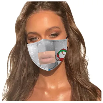 10PC Mode Smil Communicator ansigtsmaske Klar Vinyl Synligt Udtryk mundaflæsning Maske masque de protection respiratoire A50