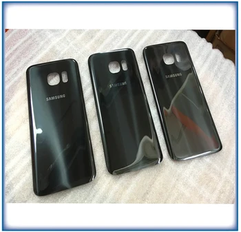 10stk Nye Bagside Glas Batteri Back Cover Til Samsung Galaxy S7 G930 / S7 kant G935 Batteri Cover Glas Med Klistermærker