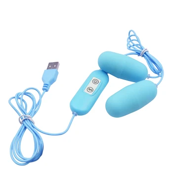 12 Hastigheder Dual Vibrator Æg, Vandtæt Klitoris Stimulator USB Power Sex Legetøj til Kvinde Kvinde Klimaks Bullet Vibrator Voksen Legetøj