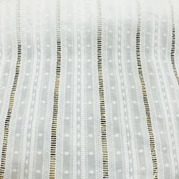 (1yard) bomuld diamant hvid ledning laceembroidery stof syning til bryllupsfest blonder