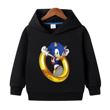 2-10Y Sonic The Hedgehog Kids Hættetrøjer til Piger sonic Børns Sweatshirt til Drenge, Piger, Sweat Shirt, Barn Dreng, Hættetrøjer Tøj