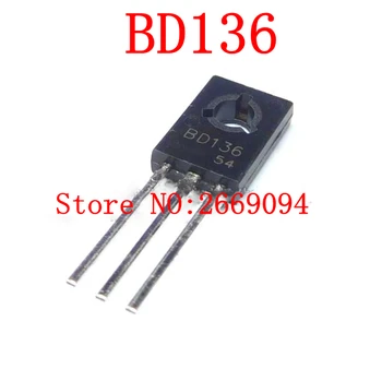 200PCS /500PCS /1000PCS Nye In-Line Power Transistor BD136 BD136G PNP 1,5 A/45V TIL-126 BD-136 Transistor