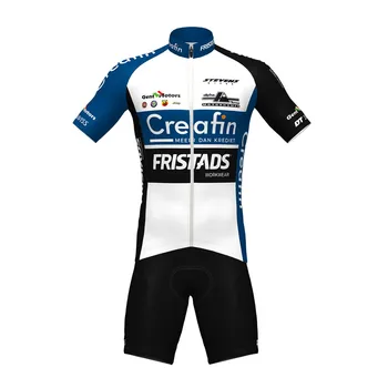 2020 Professionelle Mænd Cycling Team Creafin-Fristads Cyclo-Cross Hold Cykling Sæt Kortærmet Trøje Bib Shorts Ciclismo Kit
