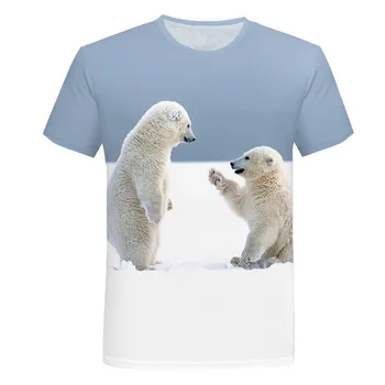 2020 Sommer Mode Drenge Toppe Bære 3d-Print T-Shirt med Cool Sjove T-Shirt Kort Ærme Toppe Animal Print t-Shirt Børn 3-14 Alder
