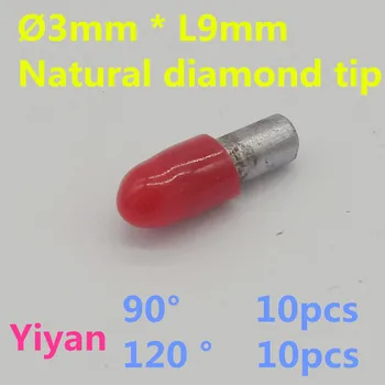 20pcs/masse D3mm * L10mm diamant trække kniv gravør bits point for gravering maskine bruge metal gravering smule punkt