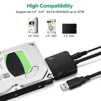 5 gbps SATA Til USB 3.0 2.5/3,5 Inches HDD med en SSD Harddisk Konverter Kabel-Line Adapter Harddisk Adapter Kabel-Konvertering