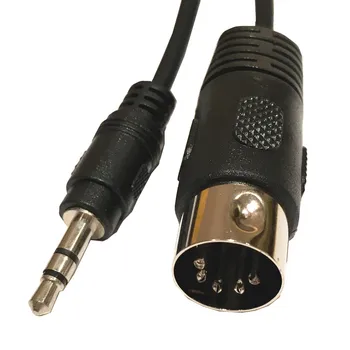 5 polede Din-Stik Til 3,5 mm Stereo Jack Stik Audio-Kabel 1,5 m