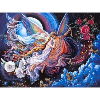 5D Diamant Maleri Smukke Kvindelige Elf Flower Fairy Kunst Fantasi Billede Square/Runde Rhinestone Diamant Broderi Kit Mosaik