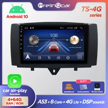 Android-10.0 system Bil DVD Multimedie-afspiller til Mercedes/ - Benz, Smart Fortwo 2011 2012 2013 WiFi, BT Radio stereo GPS