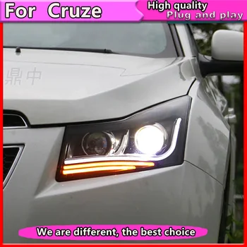 Bil Styling til Chevrolet Cruze Forlygter 2009-LED Forlygte led Angel-Eye DRL Q5 Bi-Xenon H7 hid Bi-Xenon-Optik lav beam