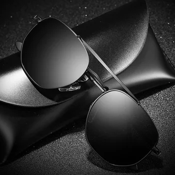 Brand Design Polariserede Solbriller Mænd Metal-Pladsen Kørsel Sol Briller Kvinder Belægning Solbrille UV400 Nuancer Oculos de sol