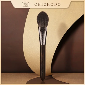 CHICHODO Makeup Børste-2021 Nye, Luksuriøse Skåret Ebony dyrehår Serie-Fox&Grå Rotte&Goat Hair Blush Brush-skønhed-make up-F106