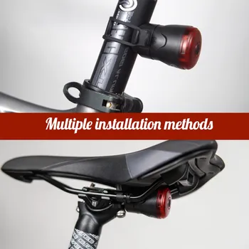 Cykel-Lys, Smart Induktion Auto Brake Start/Stop-Bike baglygte USB-Opladelige Vandtæt Cykel Bageste Baglygte på Cykel Lys#