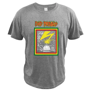 Dårlig Hjerner T-Shirt Capitol Band Logo Punk Tshirt Amerikansk Rock-Band, Bomuld, Blød Høj Kvalitet Tee Toppe