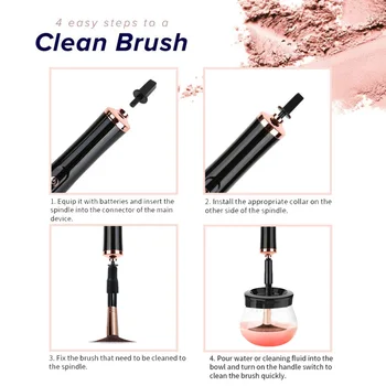 Elektrisk Makeup Brush Cleaner Praktisk Silikone Make up Børster til at Vaske Sæbe til Rengøring Af Maskinen nyt Nyt