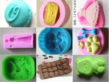 Engros/detail ,gratis forsendelse,1 stk Mini-Budding jelly chokolade forme ler sukker dekoration skimmel bagning værktøjer