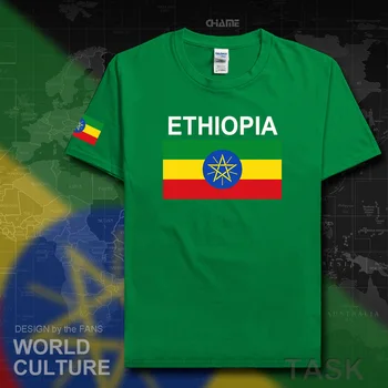Etiopien og den Etiopiske herre t-shirts mode 2017 trøjer nation team bomuld t-shirt tøj toppe, t-shirts land sportslige ETH