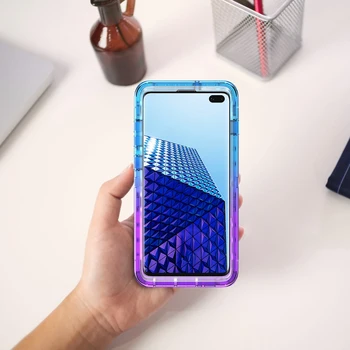 Farverige Gradient hard case til Samsung Galaxy S10 plus S10e Telefonen Tilfælde Dække Boliger Beskyttende Fundas Coque for Samsung S10e