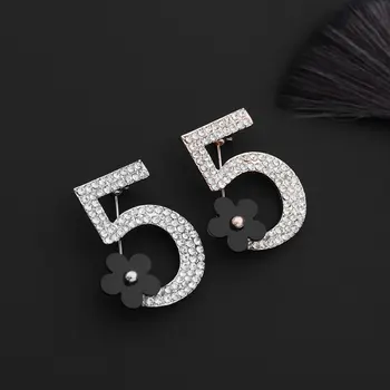 Fashion Brand Antal Pin Crystal Rhinestones Flower Pins Brocher For Kvinder Parti Smykker