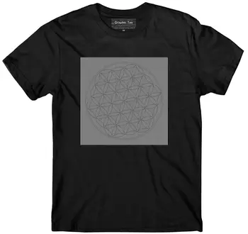 Flower of Life t-shirt, en optisk illusion, t-shirt, Hellig Geometri, Åndelige, Cool Casual stolthed t-shirt mænd Unisex Fashion