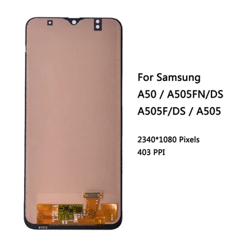 For Samsung Galaxy A50 SM-A505FN/DS A505F/DS A505 LCD-Skærm Touch screen Digitizer Med Ramme Til Samsung lcd-A50