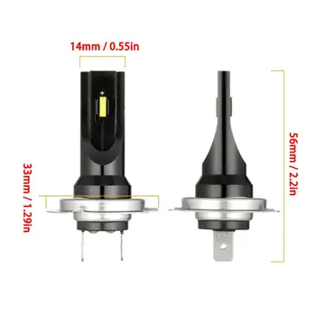 Hot Sælger 2 stk H7 LED Tåge Lys Konvertering Kit Pære med Høj Effekt 100w 6000k Forlygte Drop Shipping