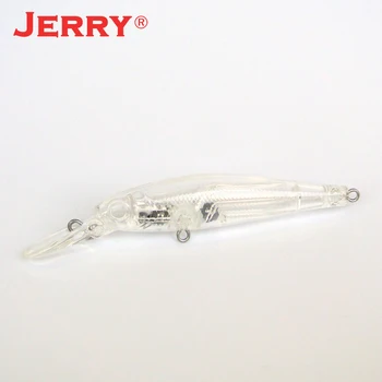 Jerry 10stk 65mm Blank krop Fiskeri lokke Høj kvalitet DIY plast umalet Langsomt synkende minnow hårdt lokkemad jerkbait