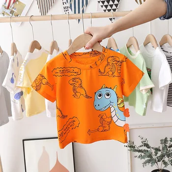 Kids-Kortærmet Nye Sommer Børn Fashion Tøj Baby Drenge Piger Tegneserie T-Shirt Spædbarn Tøj Barn Casual Sportstøj