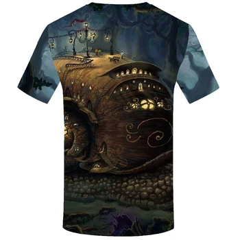 KYKU Rumfartøjer T Shirt, Mænds Mekanisk Tshirt Sjove T-Shirts Hip Hop Tee Streetwear 3d Mountain T-shirt Sort Herre Tøj 2018
