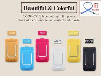 LANG-CZ J9 mini Flip mobiltelefon 0.66