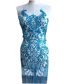 Lille paillet tøj patch trim Sløjfe dekoration stor applique full body til kjole tilbehør