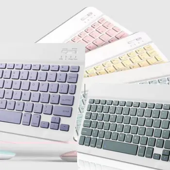 Lys Mus Tastatur Passer Til 10 Tommer Universal Portable Wireless Keyboard For Tablet Computer, Mobiltelefon