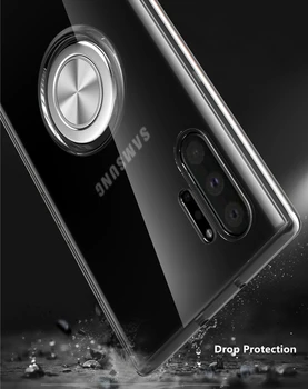 Magnet Ring Klart Tilfældet For Samsung Galaxy S20 Ultra S10 Note 10 Plus S10E 9 8 Gennemsigtig Bumper Case Til Samsung S20 S10 Plus