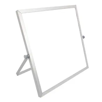Magnetisk Sletbare Whiteboard Desktop Dobbeltsidet Opslagstavle Stå Mini Staffeli