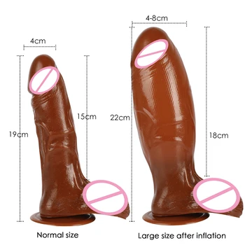 Mand Stor Oppustelig Penis for kvinder i Voksen produkter kvindelige oppustelige udvidelse sugekop simulering penis