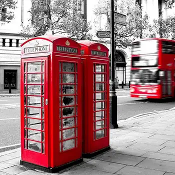 Metal Rød Britisk engelsk London telefonboks Bank Coin Bank Besparelse Pot sparegris Røde telefonboks Max 140X60X60Mm