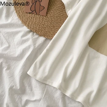 Mozuleva 2020 Sommeren Abstrakt Menneskeligt Ansigt Trykt Kvinder T-shirt Mode Korte Ærmer Kvinder Toppe Hvid Tee Rund-hals Overdele