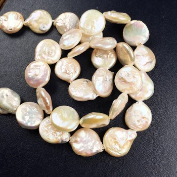 Naturlige Ferskvands Perle Perlebesat Runde form Isolation Punch Løse Perler Til smykker at gøre DIY-Halskæde og Armbånd Tilbehør