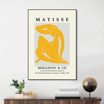 Nordisk Stil Lærred Maleri Minimalisme Matisse Kunst Plakater og Prints Væg Kunst, Billeder, Stue Dekoration Cuadros
