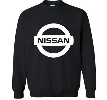 Ny Mode Bomuld Mænd Hættetrøjer Nissan Bil Logo Print Fleece O-Neck pullover, Sweatshirts HipHop Harajuku Streetwear Mænd Tøj