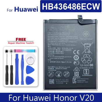Nyt Batteri HB436486ECW Til Huawei Honor V20 honorV20 Mobiltelefon