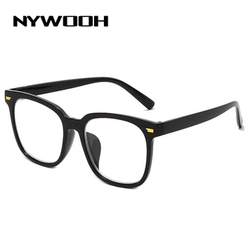 NYWOOH Færdig Nærsynethed Briller Kvinder Mænd Gennemsigtige Briller Recept Studerende Kortsigtede Brille -1.0 1.5 2.0 til 6.0