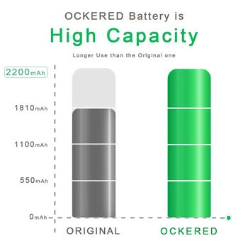 OCKERED Telefon Batteri til iphone 7 6s-Batteri med Høj Kapacitet Bateries for iPhone 5S 5C 6 7 6plus 7plus med Værktøjer