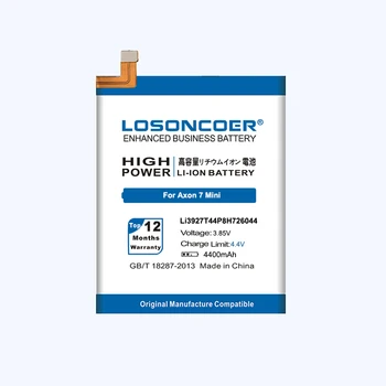 Oprindelige LOSONCOER 4400mAh Li3927T44P8H726044 Batteri Til ZTE Axon 7 Mini 5.2 tommer Batteriet Gratis værktøj+Mærkat