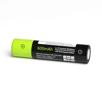 Original ZNTER 1,5 V AAA Genopladelige Batteri USB-600mAh Genopladeligt Lithium-Polymer-Batteri Hurtig Opladning af Micro USB-Kabel