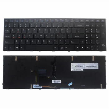 OVY baggrundslys tastatur til Clevo N150 RD N150SD N151 SC N155 N170 RD sort udskiftning tastaturer og ramme dansk brand nye
