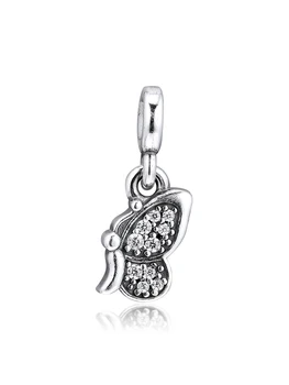 Passer til Pandora-Perler-Armbånd- 925 Sterling Sølv Smykker Signatur MIG Min Butterfly Charms Gratis Fragt