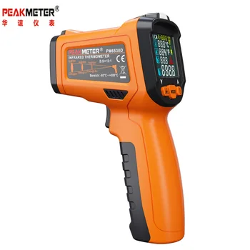 PEAKMETER PM6530D berøringsfri Infrarød IR-Laser Digital Termometer Temperatur Pistol luftfugtighed Tester-50C~800C K type thermocoupl