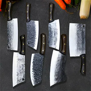 PEGASI Tre blade køkkenkniv sæt af rustfrit stål bone cutter kokkens kød udskæring kniv